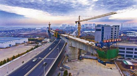 建设中的徐盐高速铁路 