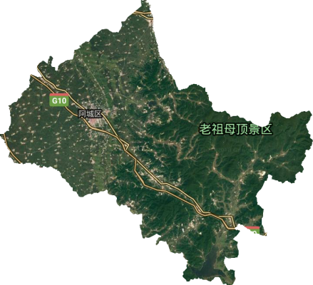 阿城区卫星地图