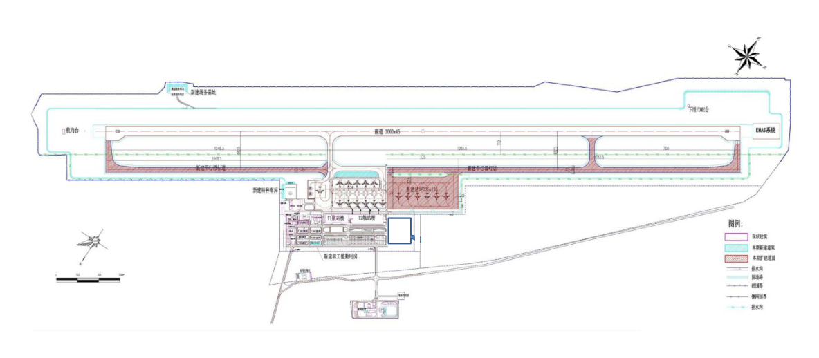 林芝米林机场老版平面图
