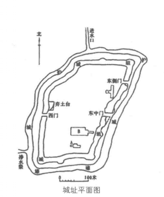 合肥曹魏新城遗址布局图