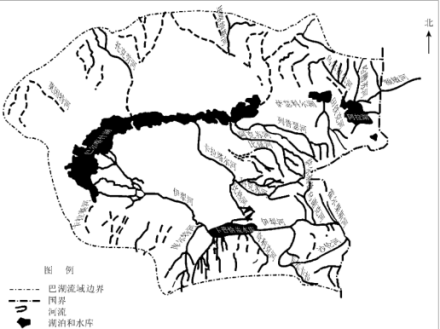 巴尔喀什湖-阿拉湖流域示意图