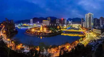 都匀市区夜景