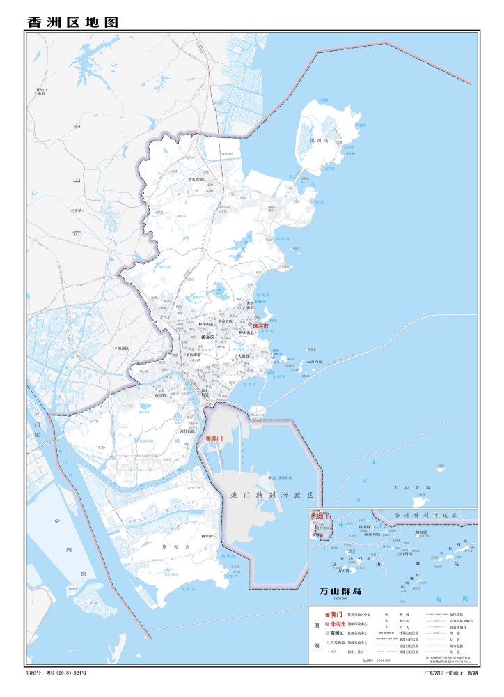 香洲区标准地图