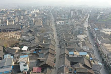 旧州古建筑群俯瞰图