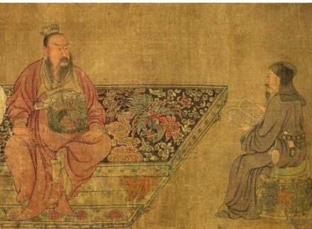 《石勒听讲图》（局部） 