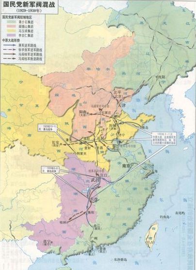 中原大战形势