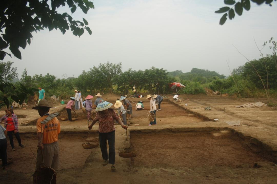 马岭遗址西北部考古发掘工地