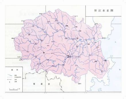 鳌江水系图
