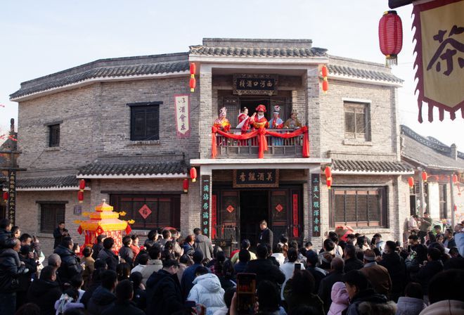 林台古镇表演