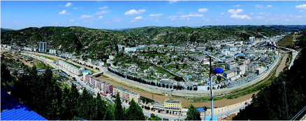 清涧县城全景