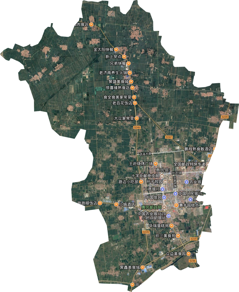 孙武街道卫星地图