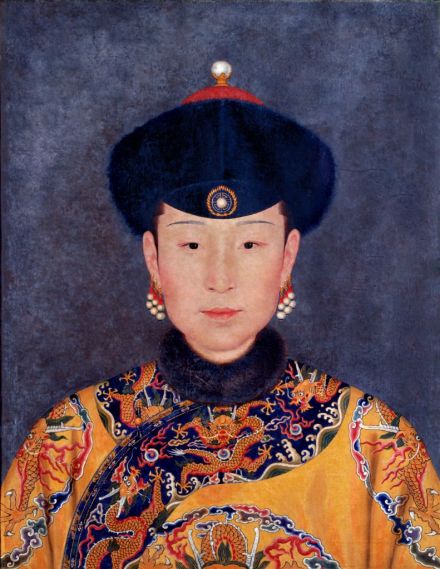 清人画孝贤纯皇后像屏 
