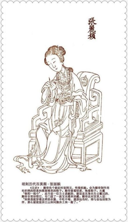 明刻历代百美图-张丽嫔