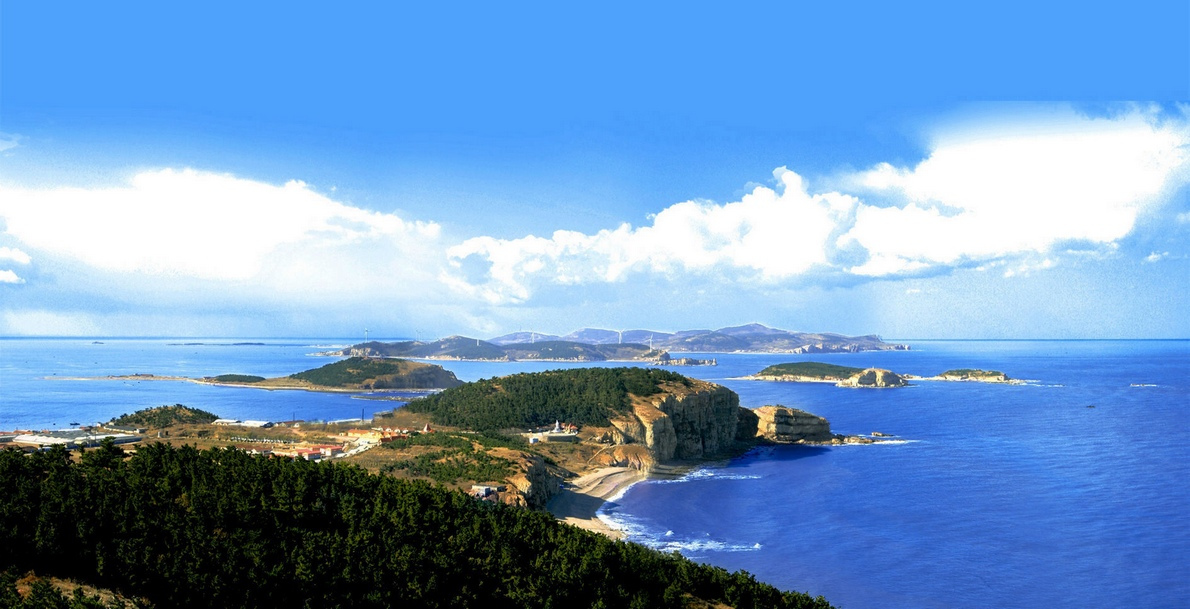 自长山北岛北望庙岛群岛