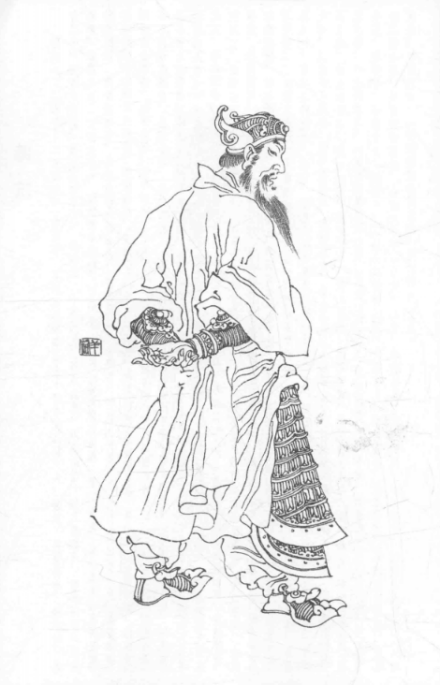 羊祜画像，取自苏文《中国历代名将图典》 