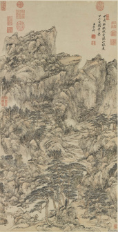 仿王蒙夏日山居图(1694年)