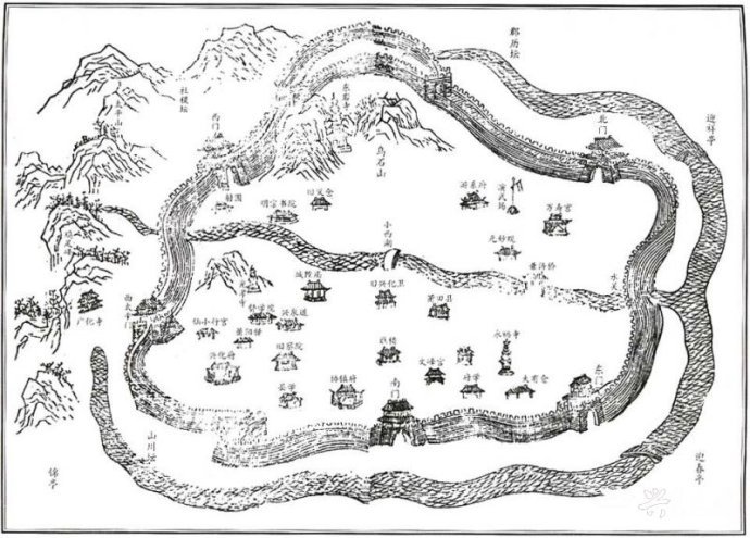 兴泉道道台驻地兴化府府城图（里面有兴泉道道台驻地）