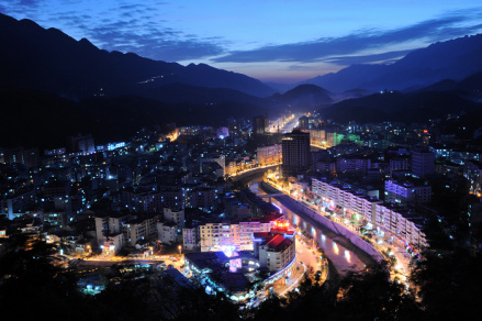 巫溪县城夜景