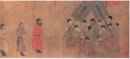 唐朝画家阎立本的《步辇图》 