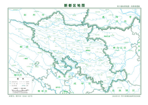  新都区标准地图