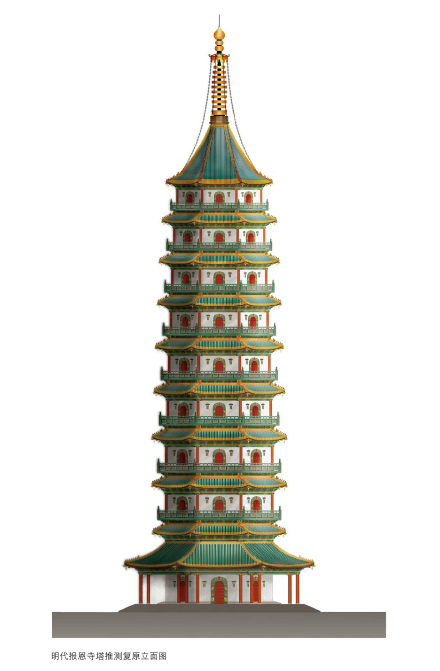 大报恩寺琉璃宝塔复原图