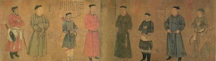 相传为南宋人所绘的《中兴四将图》，反映四位南宋的“中兴”武臣