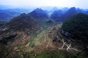 俯瞰云山屯古建筑群