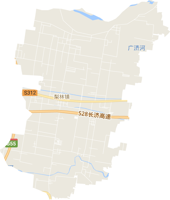 梨林镇地形图