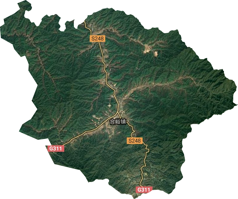 合峪镇卫星地图