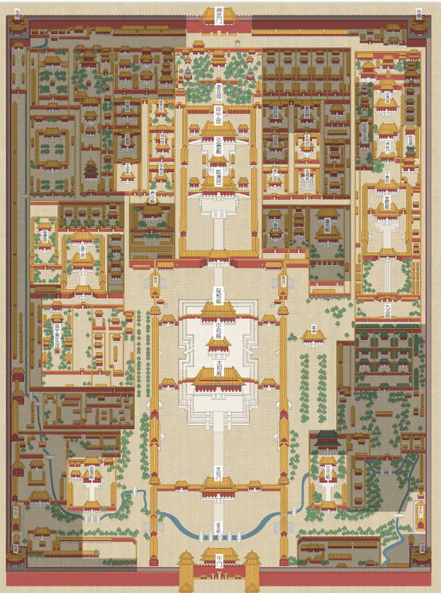 北京故宫地图