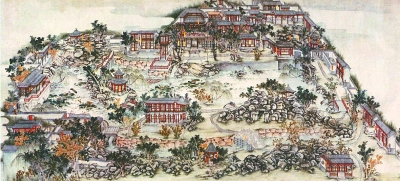 清光绪《古莲花池全景图》