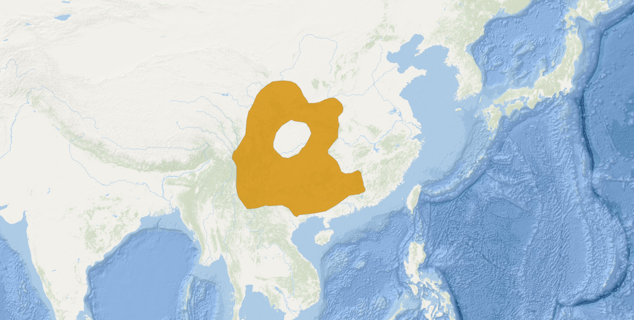林麝分布范围