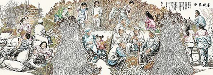 《喜收苞谷》