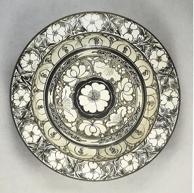 金代白地黑花盆-北京故宫博物院藏 