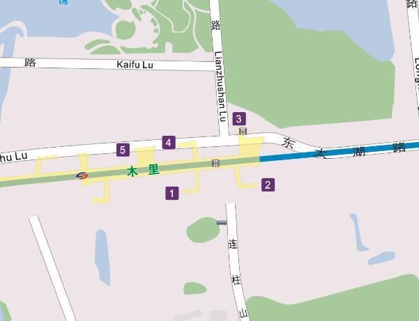 木里站出入口信息图