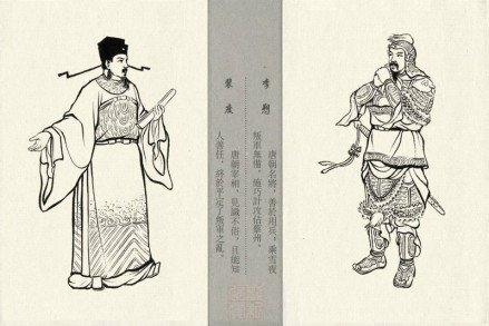 李愬（右）与裴度（左）