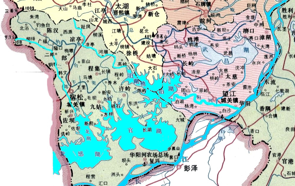 华阳河位置及水系