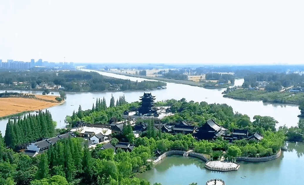 灌河支流盐河、南六塘河-武障河交汇处（灌南县城西北）