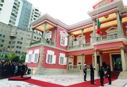 澳督府降旗仪式