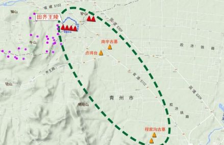 程家沟古墓位置图