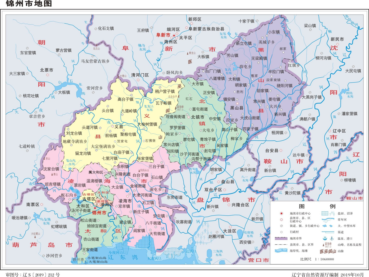  锦州市地图