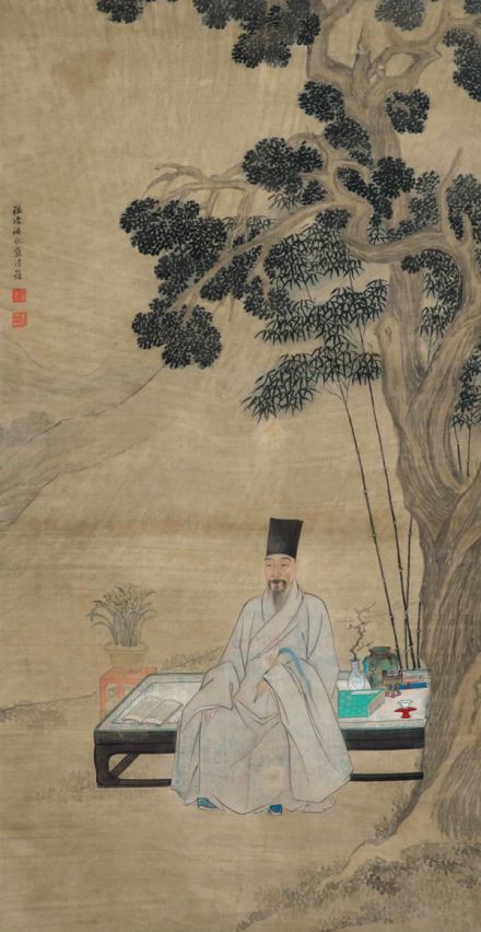 清人绘《高攀龙像》 