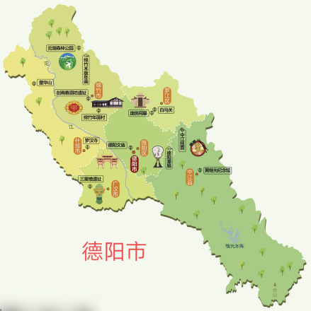 德阳人文地图