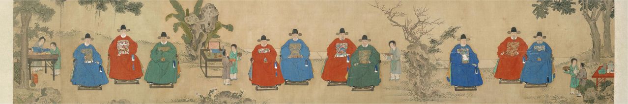 《甲申十同年图》（右一着蓝色常服者为王轼）