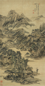 仿黄子久(黄公望)山水图(1694年)
