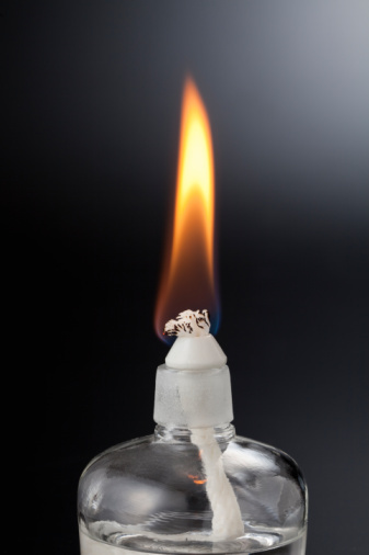 酒精灯的火焰