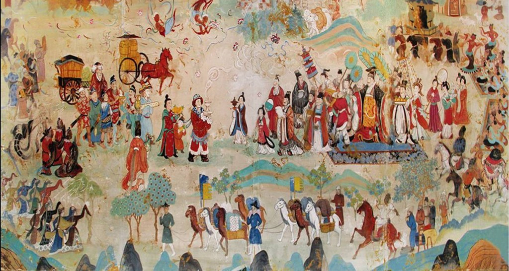 隋炀帝召见西域27国使臣