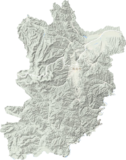和龙市地形图