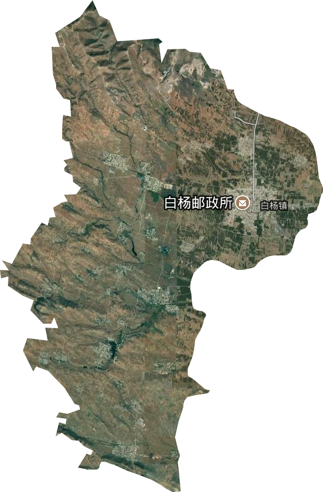 白杨镇卫星图