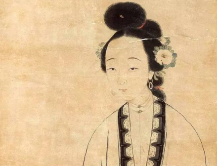 潘恭寿 画《柳如是肖像》局部 